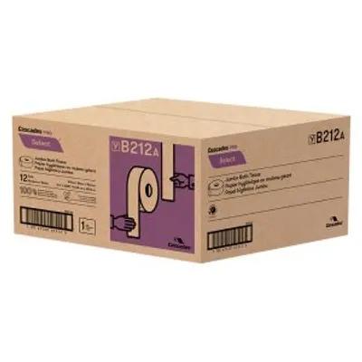 Cascades PRO Toilet Paper & Tissue Roll 9IN X2000FT 1PLY White Jumbo (JRT) 12/Case