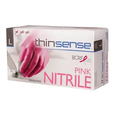 Thinsense™ Gloves Large (LG) Pink Nitrile Powder-Free 1000/Case