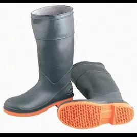 Boot Size 8 15 IN Gray Orange Polyvinyl Chloride (PVC) Nitrile Chemical Resistant Steel Toe 1/Pair