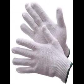 Gloves Large (LG) White Knit 12/Dozen