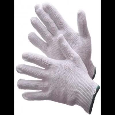 Gloves Large (LG) White Knit 12/Dozen