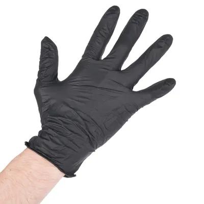 Gloves Medium (MED) Black 5MIL Nitrile 100 Count/Box 10 Box/Case