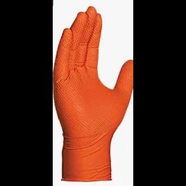 Gloves Medium (MED) Orange 8MIL Nitrile 1000/Case