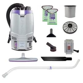 GoFit 6 Backpack Vacuum 8Ah With Cordless With Xover Multi-Surface Telescoping Wand Tool Kit 1/Each