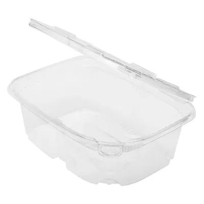 Karat® Deli Container Hinged With Flat Lid 32 OZ PET Clear Tamper-Evident 200/Case