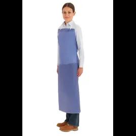 AlphaTec® Apron 44X33 IN Blue 8MIL PVC Integral Ties 12 Count/Pack