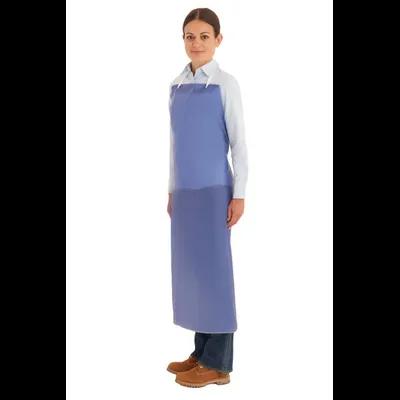 AlphaTec® Apron 44X33 IN Blue 8MIL PVC Integral Ties 12 Count/Pack