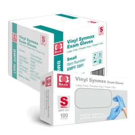 Synmax Gloves Small (SM) Blue Vinyl Nitrile Powder-Free Latex Free 100 Count/Box 10 Box/Case