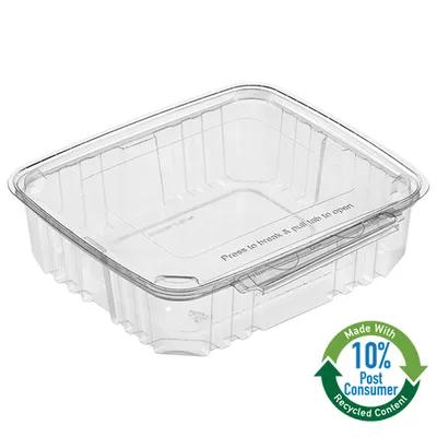 Polar Pak® BreakAway Take-Out Container Hinged 8.73X8.09X2.36 IN PET Clear Rectangle 120/Case
