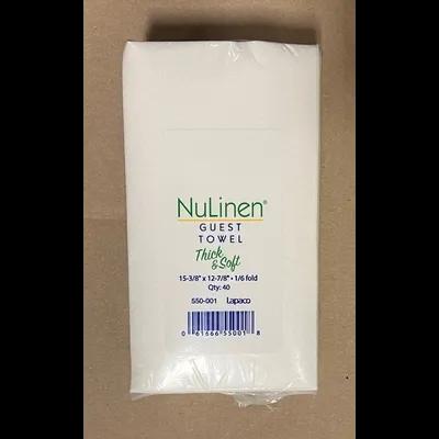 Dinner Napkins 15.38X12.88 IN White Linen Paper 1/6 Fold 480/Case