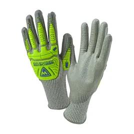 R2 Gloves XXL High Performance Polyethylene (HPPE) Knit Palm Coating High Visibility Finger TPR Tip 1/Pair