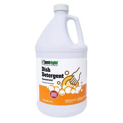 Just Right Lemon Dish Detergent 1 GAL Liquid 4 Count/Case