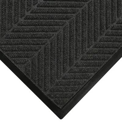 WaterHog® Eco Elite Floor Mat 72IN X20FT Black PET Herringbone Classic Border Smooth 1/Each