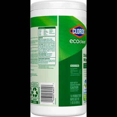 Clorox® EcoClean™ Disinfectant Wipe 75 Count/Pack 6 Packs/Case