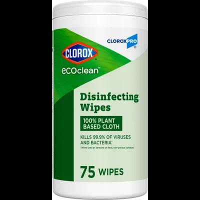 Clorox® EcoClean™ Disinfectant Wipe 75 Count/Pack 6 Packs/Case