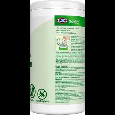 Clorox® EcoClean™ Disinfectant Wipe 75 Count/Pack 6 Packs/Case