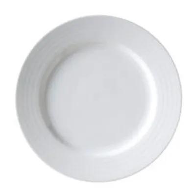 Crystal Bay Collection Plate 9.25 IN White Wide Rim 24/Case