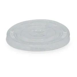 Victoria Bay 92 Series Lid Flat 3.6X0.4 IN PET Clear For 9-12 OZ Cold Cup Straw Slot 100 Count/Pack 10 Packs/Case