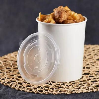 Karat® Lid Flat 4.4 IN PP Clear Round For 16 OZ Container 1000/Case