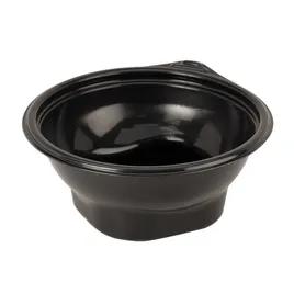 SideKicks® Take-Out Container Base 4.7X2X2.7 IN PP Black Round Microwave Safe 750/Case