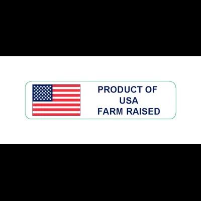 USA Farm Raised Label 250/Roll