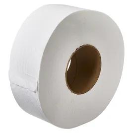 Ultra Toilet Paper & Tissue Roll 9 IN 2PLY White Jumbo (JRT) 3.6IN Core Diameter 12 Rolls/Case