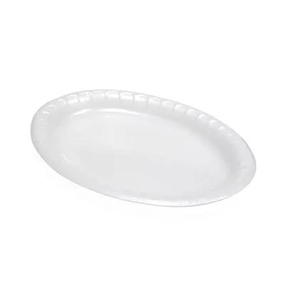 Serving Tray Base 11 IN Foam White Oval Laminated 500/Case