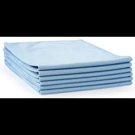 Cleaning Cloth 16X16 IN Microfiber Blue Shiny Glass 12/Pack