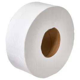 Toilet Paper & Tissue Roll 1000 FT 2PLY White Jumbo (JRT) 9IN Roll 12 Rolls/Case