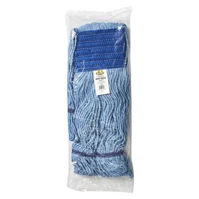 Mop Head Blue Cotton Rayon Polyester Nylon Loop End Lint Free #24 1/Each