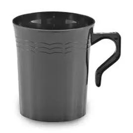 Cup Mug 8 OZ Black Resposable 192/Case