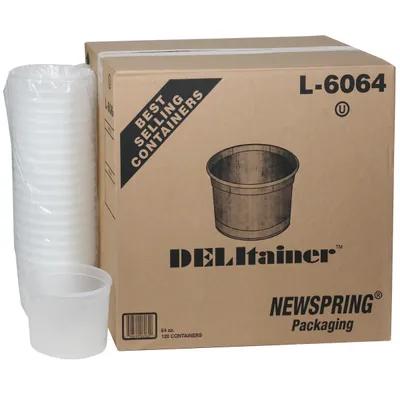 Deli Container Base 64 OZ PP Clear Round 120/Case