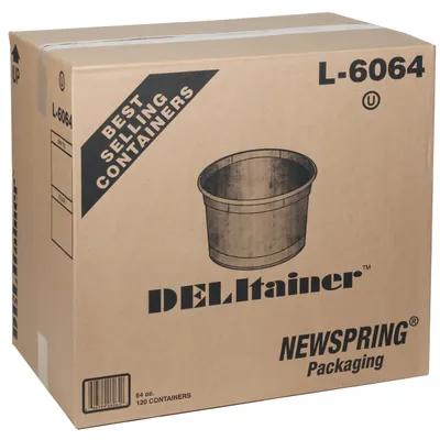 Deli Container Base 64 OZ PP Clear Round 120/Case