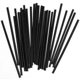 Sip Stirrer 5.75 IN Black Cello Wrapped 100 Count/Pack 10 Packs/Case 1000 Count/Case