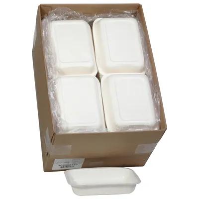 Pressware® Take-Out Container Base 6.59375X8.75X1.625 IN Paperboard White Brown Oblong 250/Case