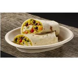 Burrito Bowl 16 OZ Pulp Fiber Kraft Oval 300/Case