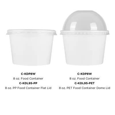 Food Container Base 8 OZ Paper White 1000/Case