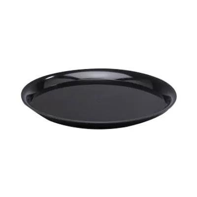 WNA CheckMate Serving Tray 16 IN PS Black Round 25/Case