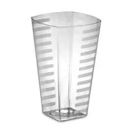 Cup Tumbler 16 OZ Clear Square Extra Heavy 168/Case