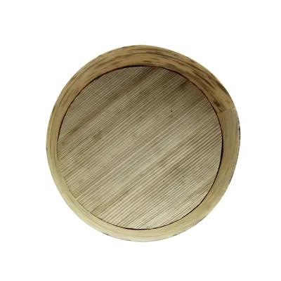 Food Tray 1.5 OZ Bamboo Leaf Natural Round Reusable 25 Count/Pack 10 Packs/Case 250 Count/Case
