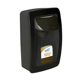 Hand Sanitizer & Soap Dispenser Black Manual Surface Mount 1/Each