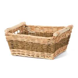 Basket Utility Bin Seagrass Rectangle Side Handles 1/Each