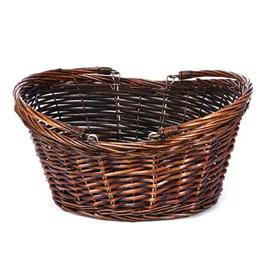 Basket Oval Stained With Drop Handle 1/Each