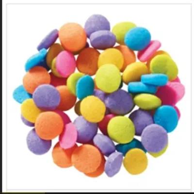 Cake Decorating Sequins 3 LB Neon Bright Purple Pink Orange Blue Yellow Green 1/Box