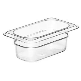 Camwear® Food Pan 1/9 Size 2.5 IN Clear Rectangle 1/Each