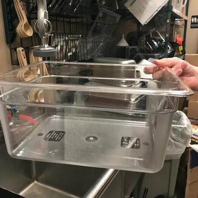 Food Pan 20.875X12.75X6 IN 20.6 QT Clear PC 1/Each