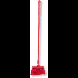 Sparta® Restroom Broom 56IN Red PP Polyester Threaded Color-Coded With 12IN Head Angled 1/Each