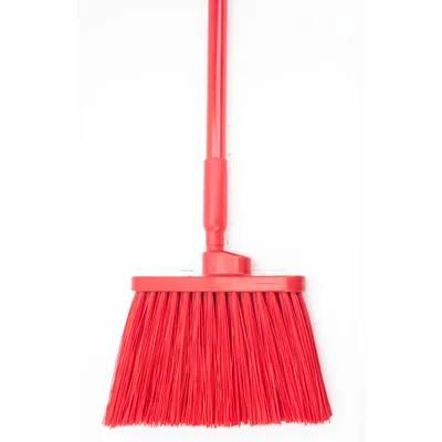 Sparta® Restroom Broom 56IN Red PP Polyester Threaded Color-Coded With 12IN Head Angled 1/Each