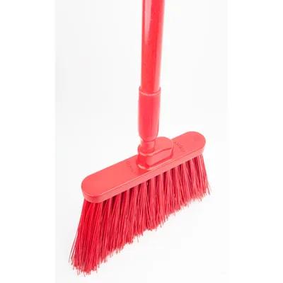 Sparta® Restroom Broom 56IN Red PP Polyester Threaded Color-Coded With 12IN Head Angled 1/Each