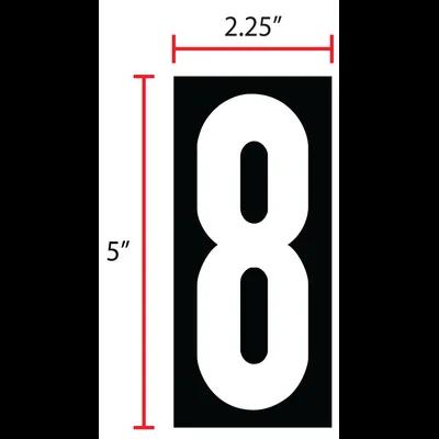 Magnetic Sign 15.75 IN Magnet #8 For For Pump Topper Sign 25/Pack